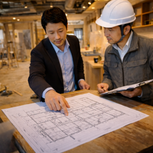 店舗リフォーム打ち合わせ風景