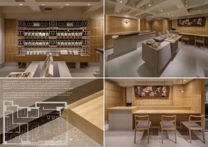 日本人オーナーと設計担当者が打合せする店舗リフォーム施工イメージ